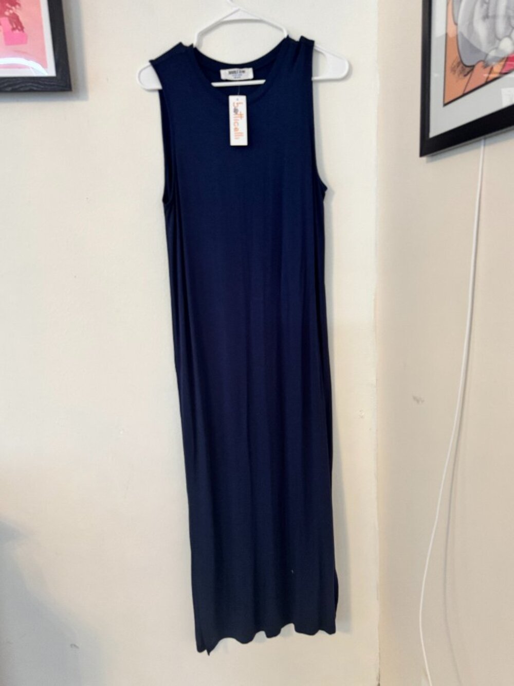 💙 Double Zero Navy Sleeveless Midi Dress 💙